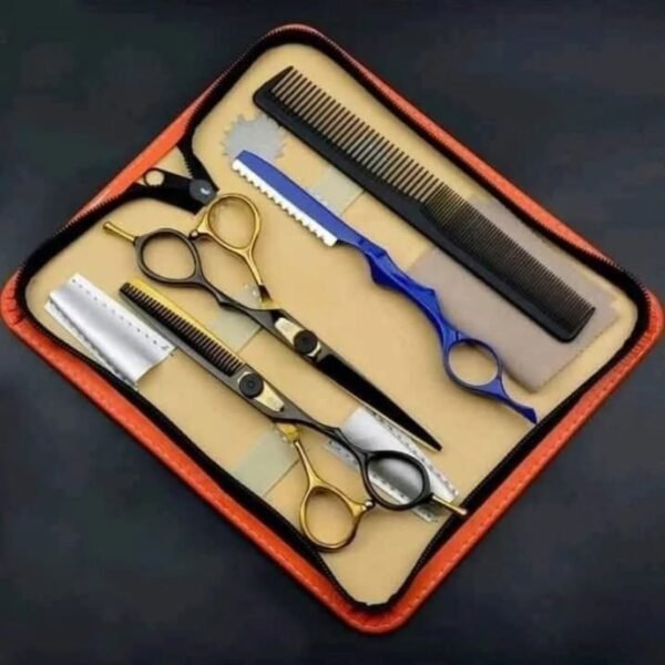Barber ScissorsProfessional Barber Scissors Set for Hair Cutting and Styling